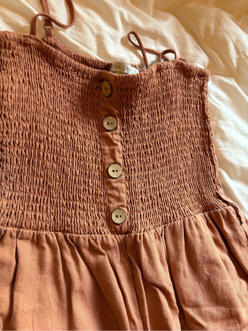 Love Tree Smocked Jumper